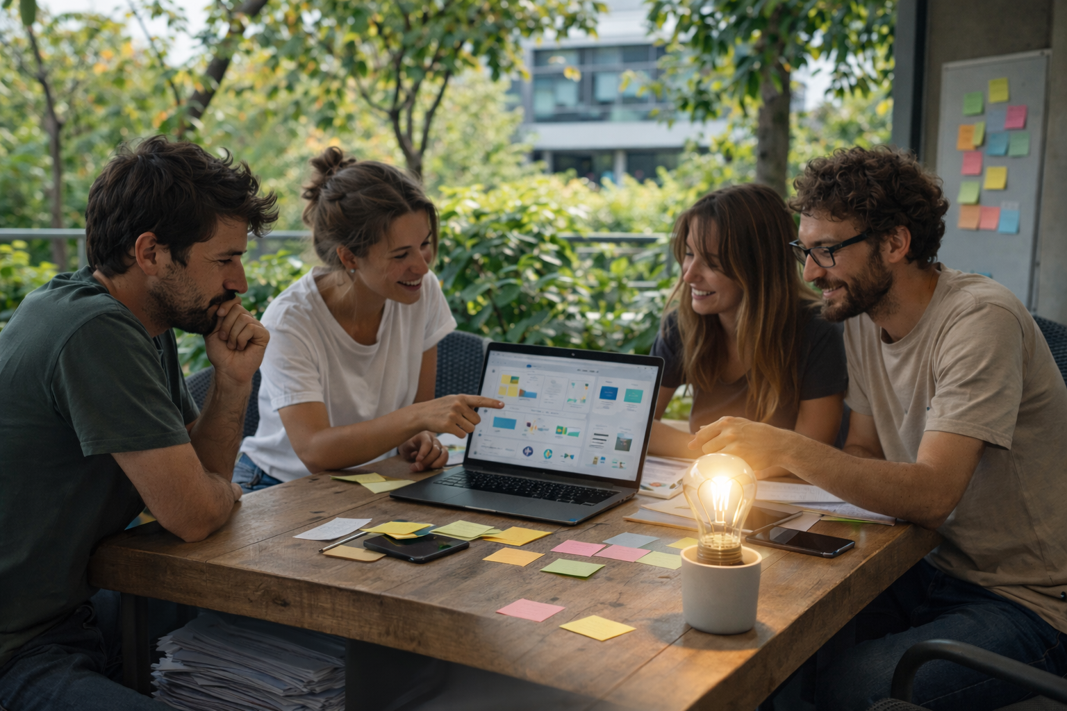 ideja → prototip → feedback → izboljšava → validacija.